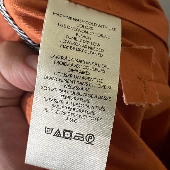 NWT Anthropologie | Burnt Orange Cropped Wide-Leg High Rise Trousers, 12 - Picture 10 of 11